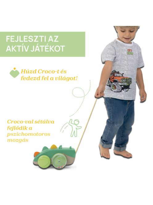 Chicco Húzogatós játék-krokodil - zöld