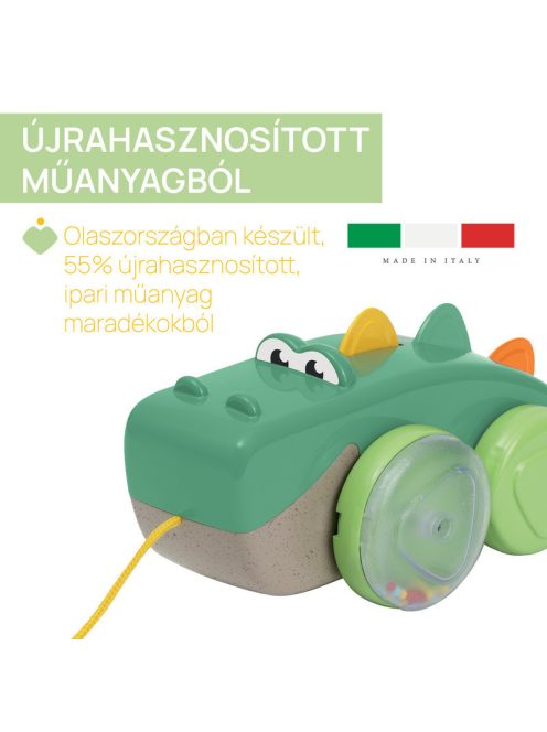 Chicco Húzogatós játék-krokodil - zöld