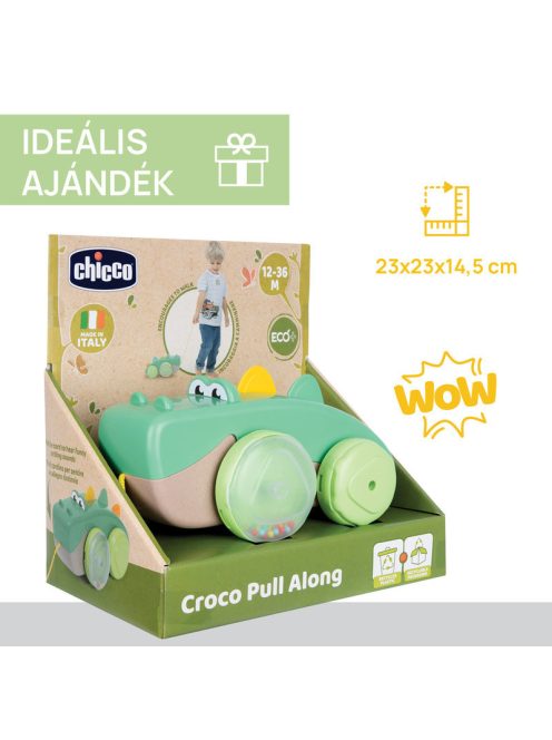 Chicco Húzogatós játék-krokodil - zöld