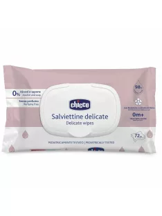   Chicco Törlőkendő delikát illatmentes 72 db érzékeny bőrre 98% víz
