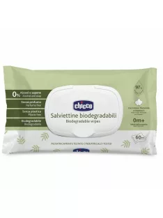   Chicco Törlőkendő biológiailag lebomló 60 db illatmentes műanyagmentes