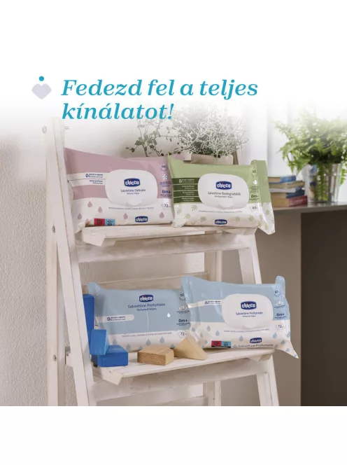 Chicco Törlőkendő biológiailag lebomló 60 db illatmentes műanyagmentes