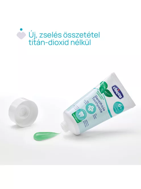 Chicco Menta ízű fogkrém fluoridos 50 ml xilittel - 6 év+
