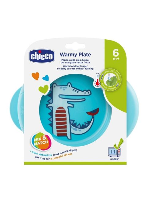 Chicco Warmy Plate melegentartó tányér, kék
