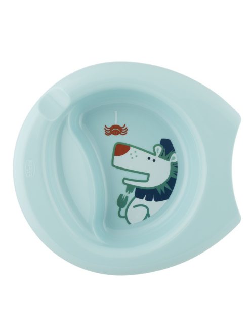 Chicco Easy Feeding csúszásmentes tányér kék