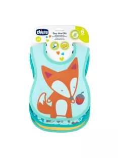   Chicco Easy Meal Bib - frottír előke vízálló hátlappal 3db-os semleges szín