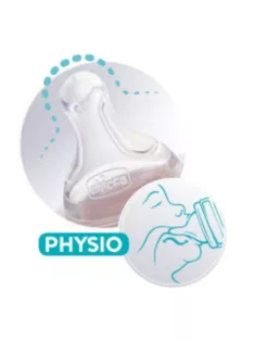   Chicco Physio szilikion etetőcumi, 2db, közepes folyás - Perfect5, Well-Being