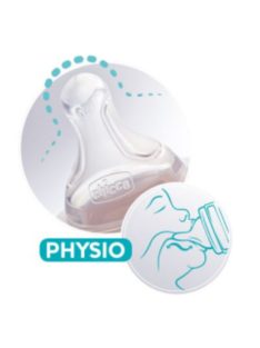   Chicco Physio etetőcumi 2db gyors - Perfect5, Well-Being szilikon