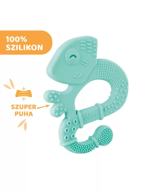 Chicco Kaméleon szuperpuha szilikon rágóka - kék