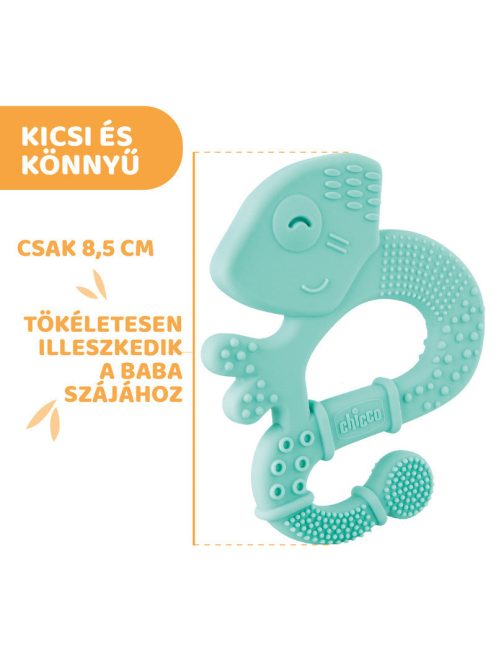 Chicco Kaméleon szuperpuha szilikon rágóka - kék