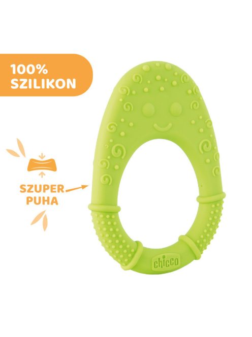 Chicco All soft szilikon rágóka 2m+ zöld