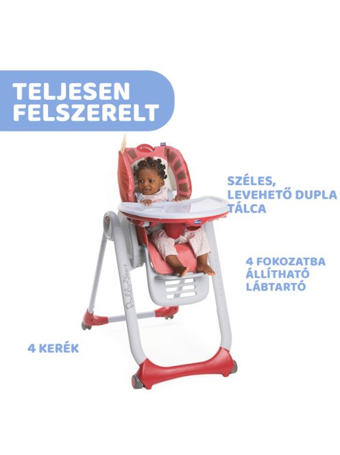 Chicco Polly 2 Start dönthető etetőszék, 0-15 kg, Lion