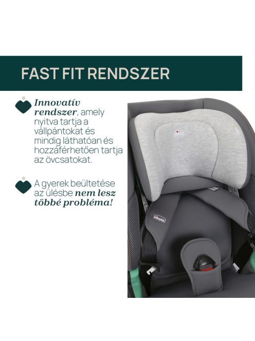 Chicco Seat&Go I-Size 76-150 cm autósülés 1/2/3 korcsoport - szürke