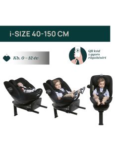 Chicco EVERONE I-SIZE 40-150cm autósülés - Silver Ink