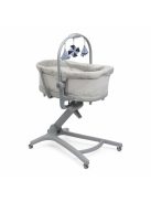 Chicco Baby Hug Pro 5in1 bölcső, pihenőszék, etetőszék, szék - Beige Latte