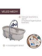 Chicco Baby Hug Pro 5in1 bölcső, pihenőszék, etetőszék, szék - Beige Latte