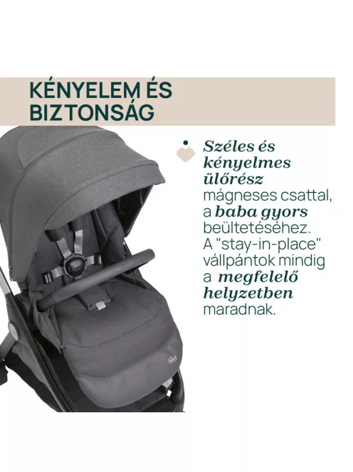 Chicco BELLAGIO Trio babakocsi önműködő záródással 22 kg-ig