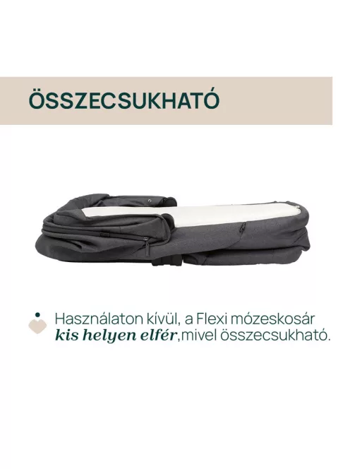 Chicco Flexi mózeskosár csak szettben kapható a Bellagio babakocsihoz Kory Plus hordozóval