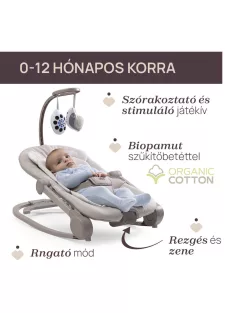   Chicco Mia rezgő-zenélő pihenőszék és fotel 0-18 kg zenélő játékkonzollal