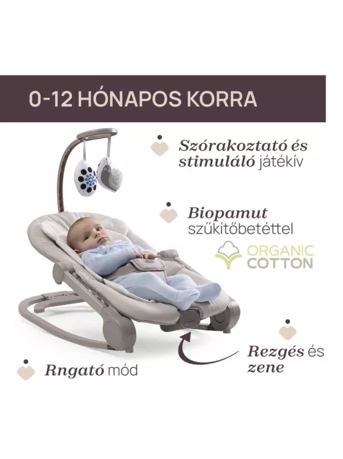 Chicco Mia rezgő-zenélő pihenőszék és fotel 0-18 kg zenélő játékkonzollal