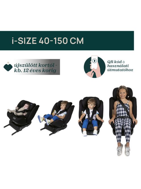 Chicco UNICO EVO I-SIZE 360° 40-150 cm autósülés - Black