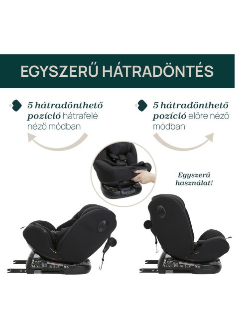 Chicco UNICO EVO I-SIZE 360° 40-150 cm autósülés - Black