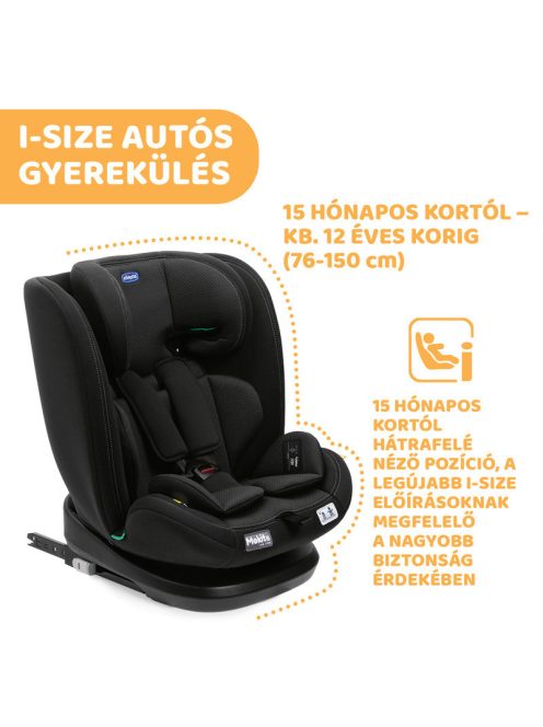 Chicco Mokita I-Size autósülés 76-150 cm - Black