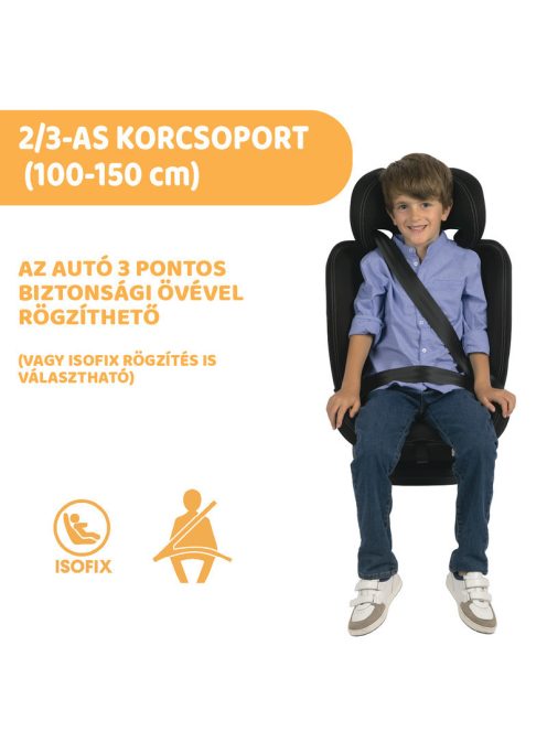 Chicco Mokita I-Size autósülés 76-150 cm - Black