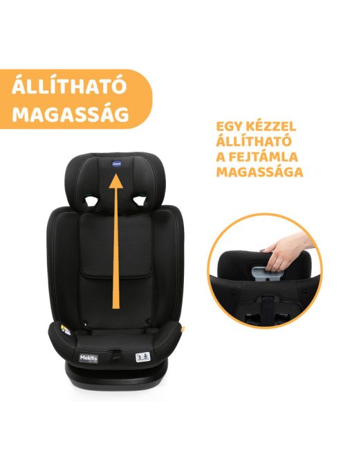 Chicco Mokita I-Size autósülés 76-150 cm - Black