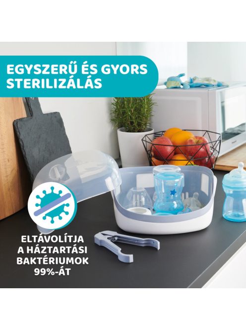 Chicco Sterilizáló mikrohullámú sütőbe 600-1200 Watt, 3-8 perc