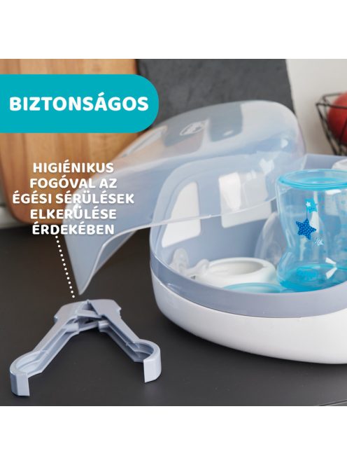 Chicco Sterilizáló mikrohullámú sütőbe 600-1200 Watt, 3-8 perc