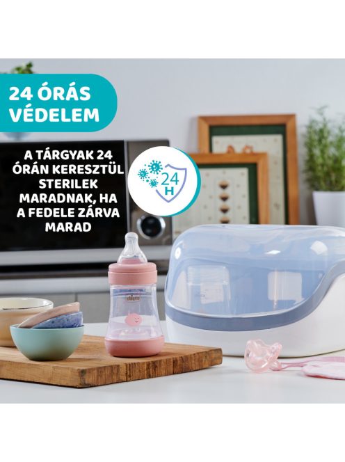 Chicco Sterilizáló mikrohullámú sütőbe, 600-1200 Watt, 3-8 perc