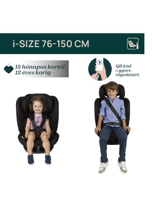 Chicco Mokita I-Size autósülés 76-150 cm 1/2/3 korcsoport - szürke