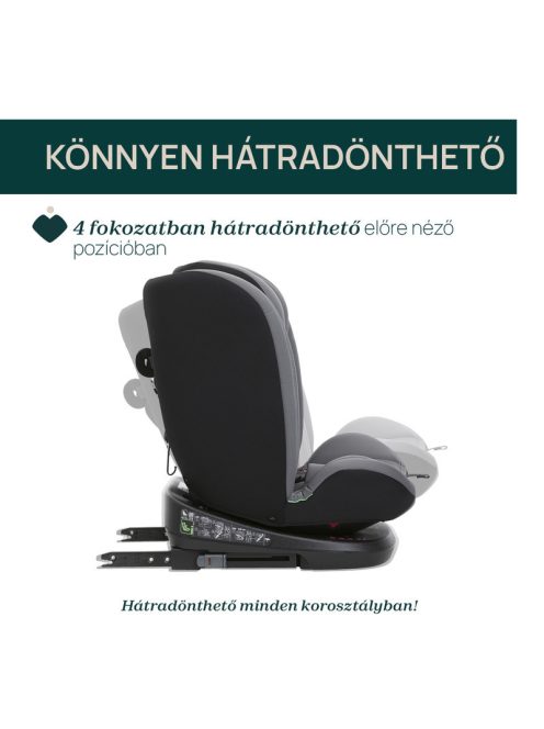 Chicco Mokita I-Size autósülés 76-150 cm 1/2/3 korcsoport - szürke