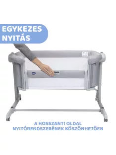Chicco Next2me Magic Evo babaágy Co-Sleeping - Grey Mist