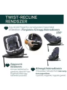 Chicco EVERONE I-SIZE 40-150cm autósülés - Grey Black