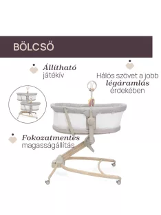   Chicco Baby Hug Armonia bölcső - asztali szék 0 - 15 kg, 0- 36 hó