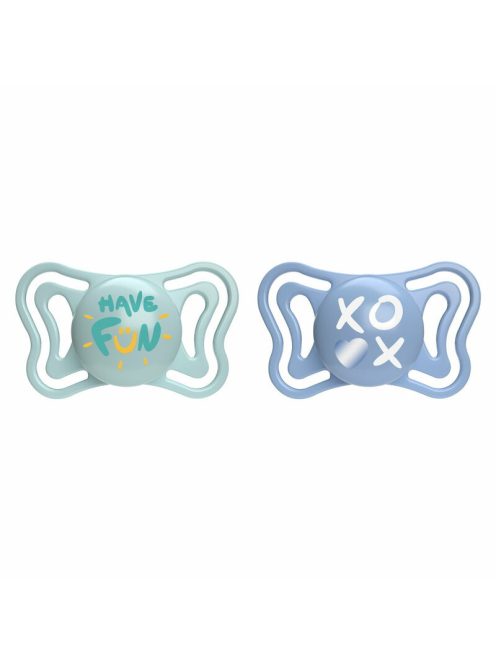 Chicco Physio Forma® Light 6-16hó cumi 2db sterilizálható tok - kék