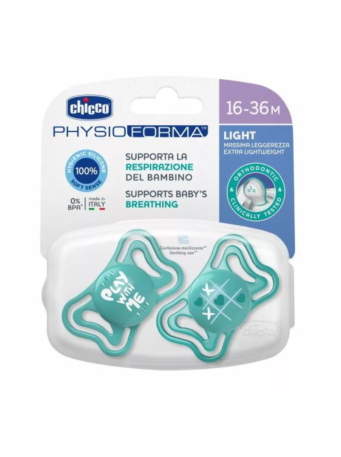 Chicco Physio Forma Light, 16-36 hó, cumi 2 db, sterilizálós tokban, Blue