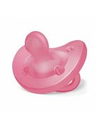 Chicco Physio Forma® Soft 16-36 hó csupa-szilikon cumi 1 db csupa puhaság - rózsaszín