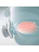 Chicco Physio Soft szilikon cumi 0-6 hó (1 db) - világoskék