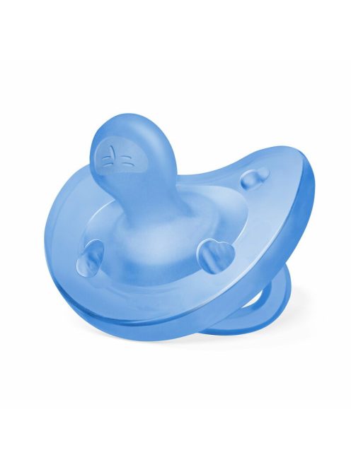 Chicco Physio Forma® Soft 6-16 hó csupa-szilikon cumi 1db csupa puhaság - kék