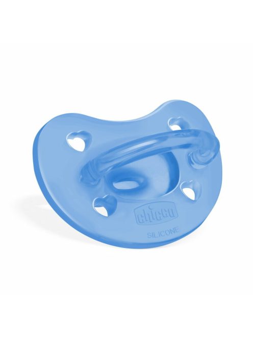 Chicco Physio Forma® Soft 6-16 hó csupa-szilikon cumi 1db csupa puhaság - kék