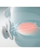 Chicco Physio Forma® Soft 6-16 hó csupa-szilikon cumi 1db csupa puhaság - kék