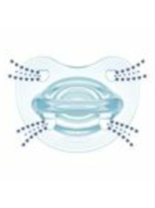 Chicco Physio Forma® Soft 16-36 hó csupa-szilikon cumi 1 db csupa puhaság - kék
