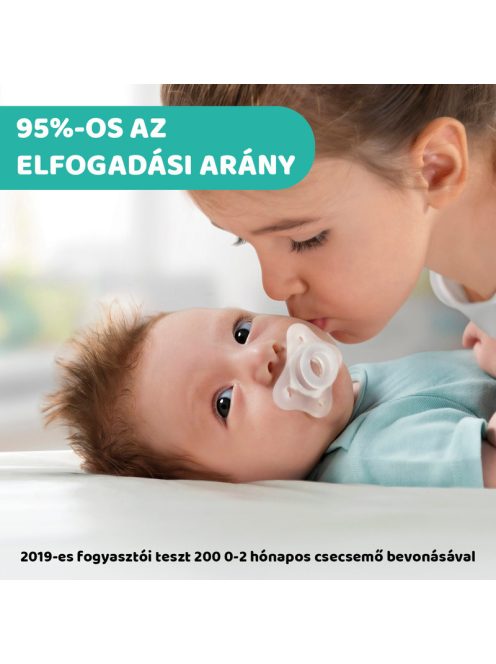 Chicco Mini Soft cumi 0-2 hó, 2 db - rózsaszín