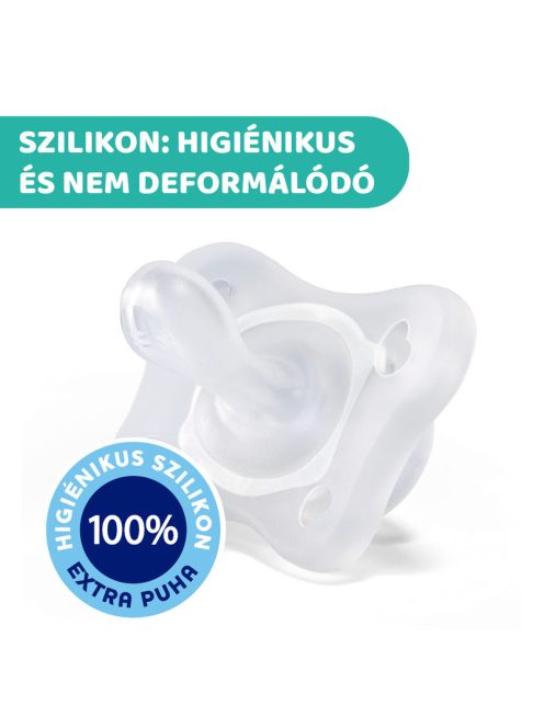Chicco Mini Soft cumi 0-2 hó, 2 db - rózsaszín