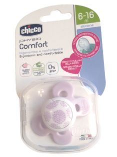   Chicco Physio Comfort szilikon cumi 1 db, 6-16 hó, rózsaszín