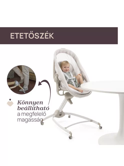 Chicco Baby Hug Armonia 4in1 bölcső-asztali szék 0 - 15 kg, 0- 36 hó