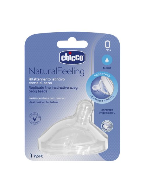 Chicco NaturalFeeling 1 db ferde etetőcumi normál folyású